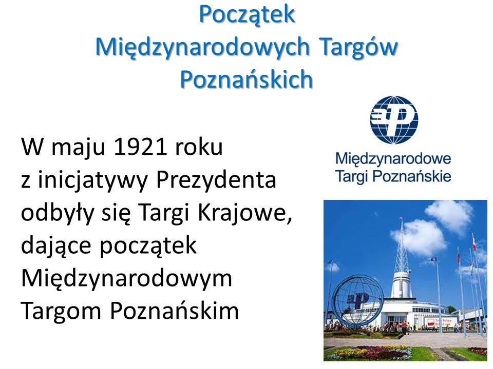 Początek Międzynarodowych Targów Poznańskich