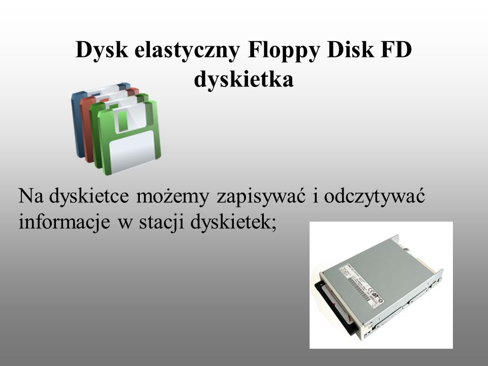 Dysk elastyczny Floppy Disk FD dyskietka
