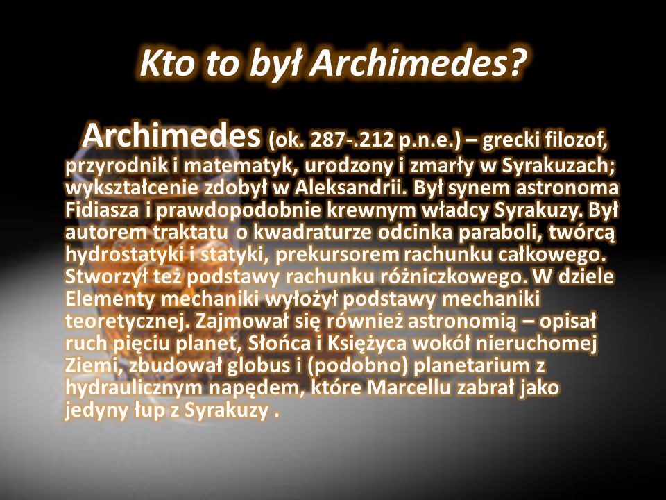 Kto to był Archimedes