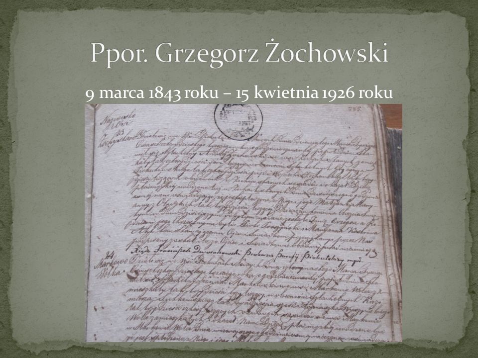 Ppor. Grzegorz Żochowski