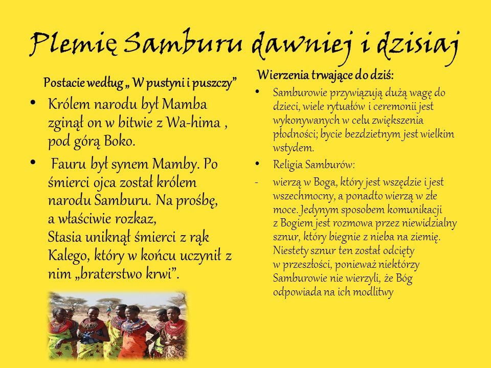 Plemię Samburu dawniej i dzisiaj