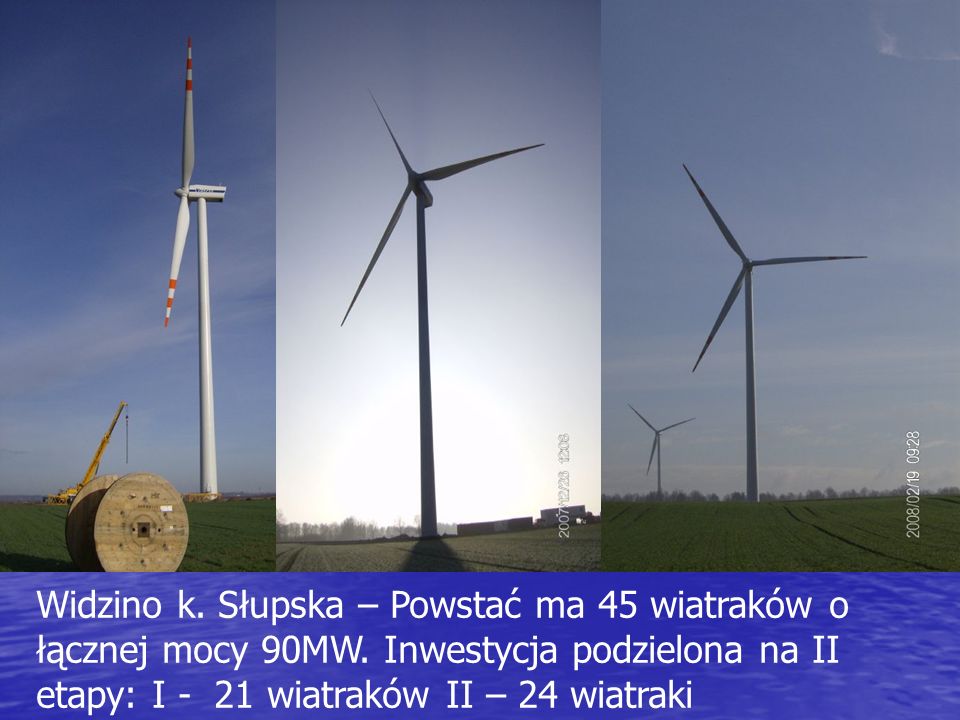 Widzino k. Słupska – Powstać ma 45 wiatraków o łącznej mocy 90MW
