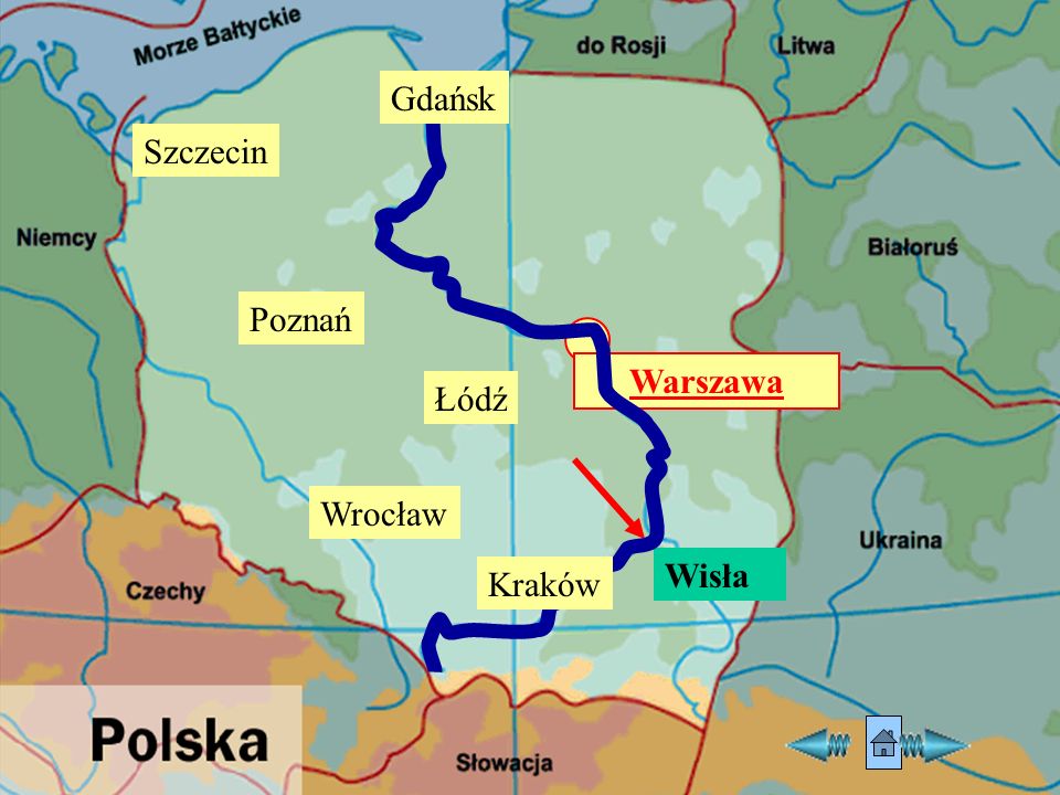Warszawa Gdańsk Łódź Kraków Poznań Szczecin Wrocław Wisła