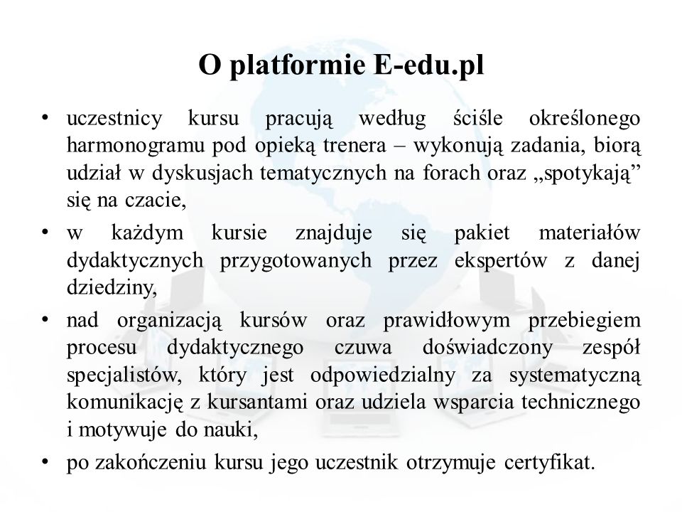 O platformie E-edu.pl