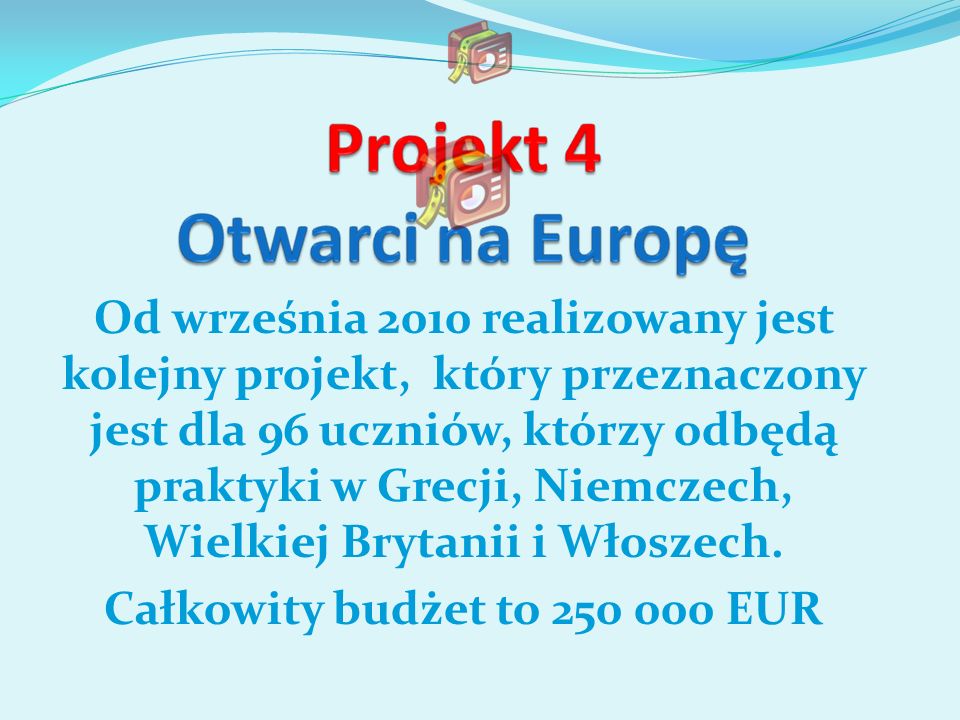 Całkowity budżet to EUR