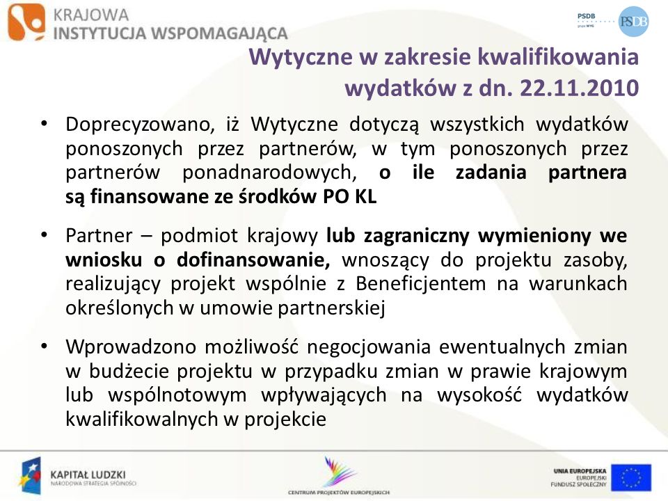 Specyfika I Ocena Projektów Współpracy Ponadnarodowej PO KL - Ppt Pobierz