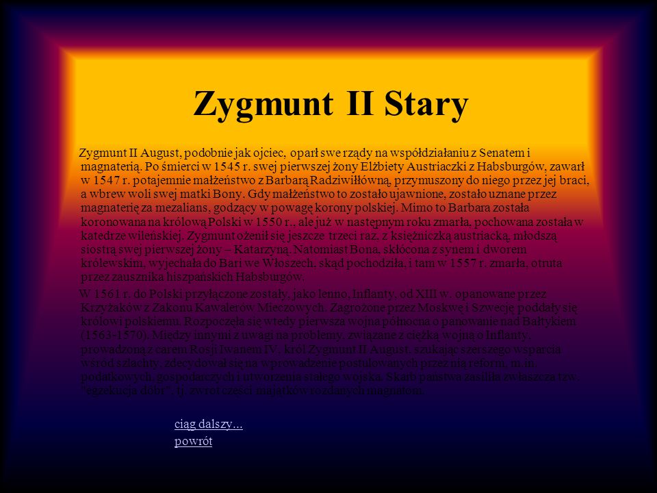 Zygmunt II Stary