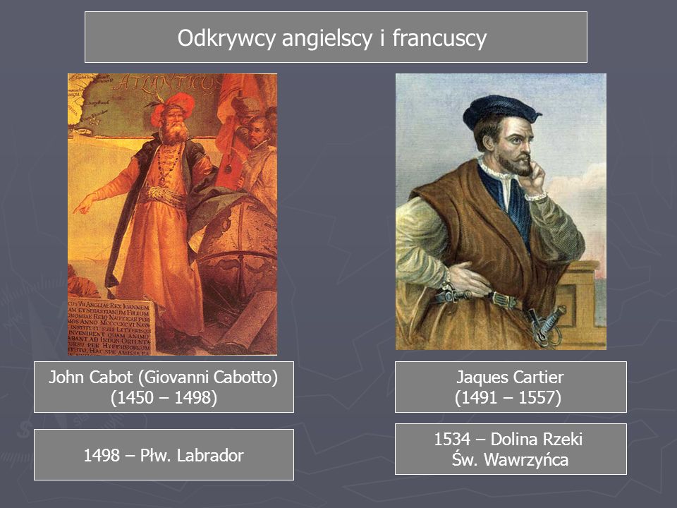 Odkrywcy angielscy i francuscy