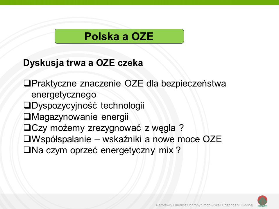 Polska a OZE Dyskusja trwa a OZE czeka