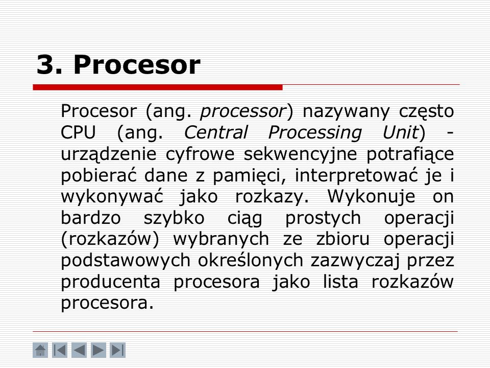 3. Procesor