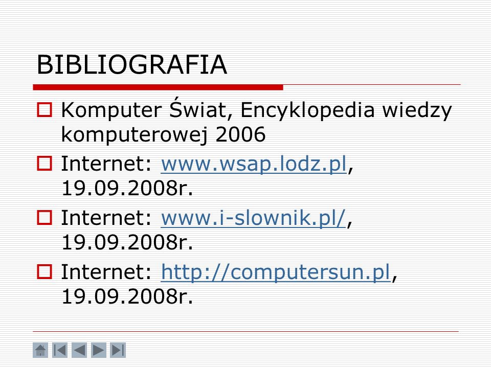 BIBLIOGRAFIA Komputer Świat, Encyklopedia wiedzy komputerowej 2006