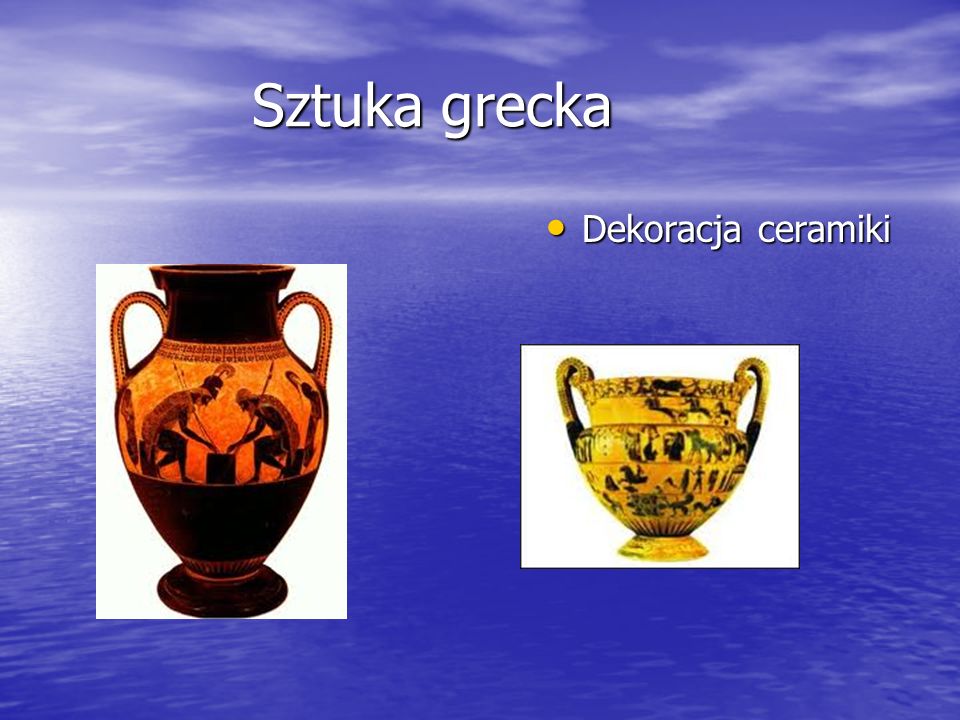 Sztuka grecka Dekoracja ceramiki