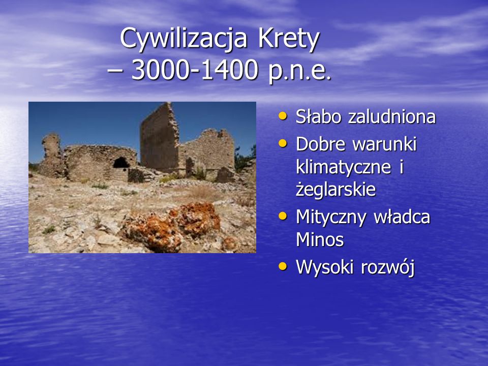 Cywilizacja Krety – p.n.e.