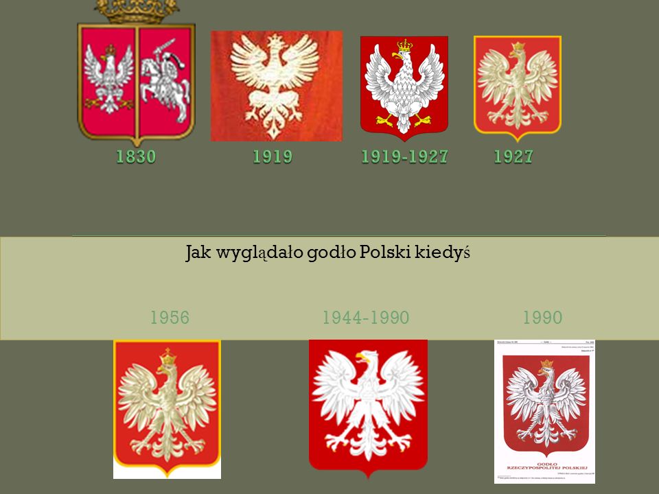 Jak wyglądało godło Polski kiedyś