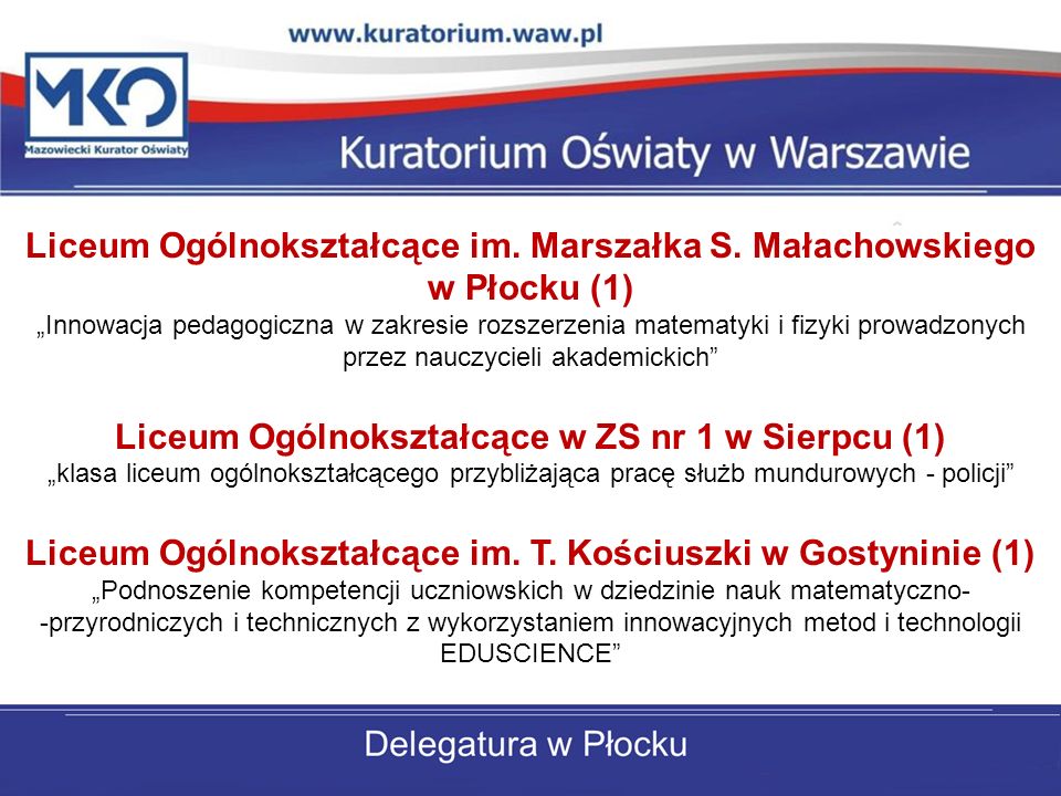 Liceum Ogólnokształcące im. Marszałka S. Małachowskiego w Płocku (1)