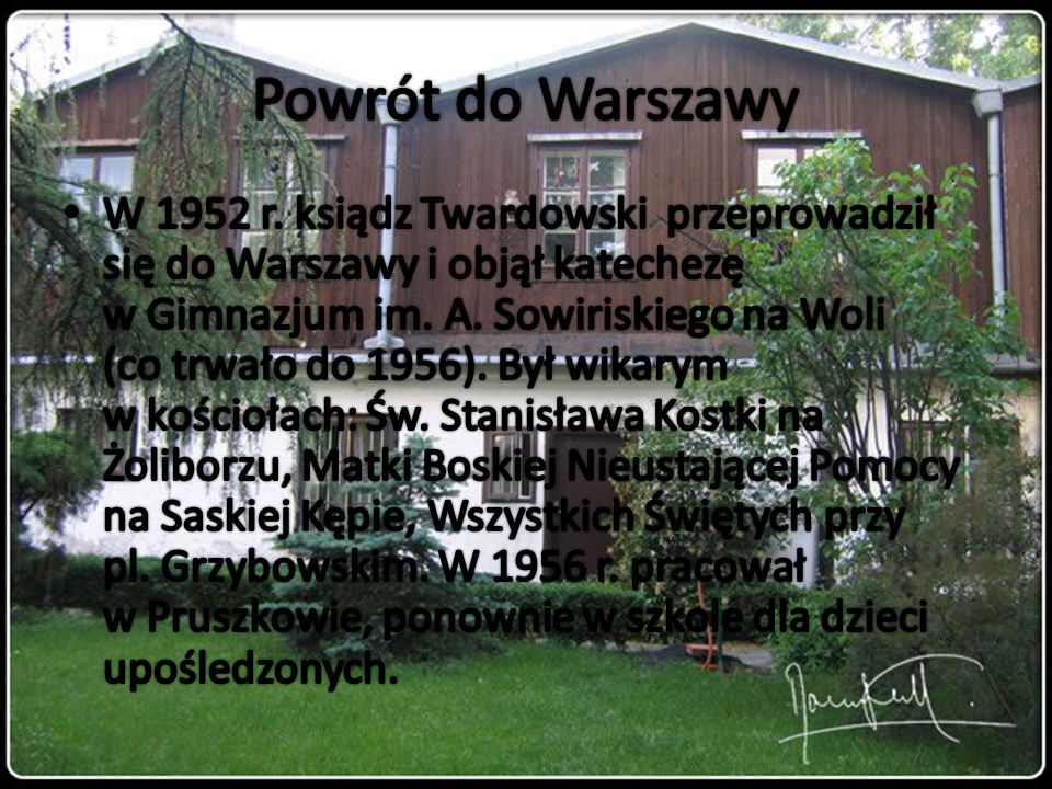 Powrót do Warszawy