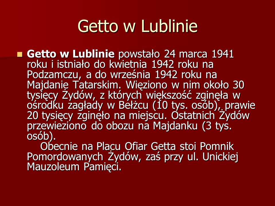 Getto w Lublinie