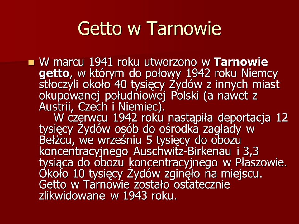 Getto w Tarnowie