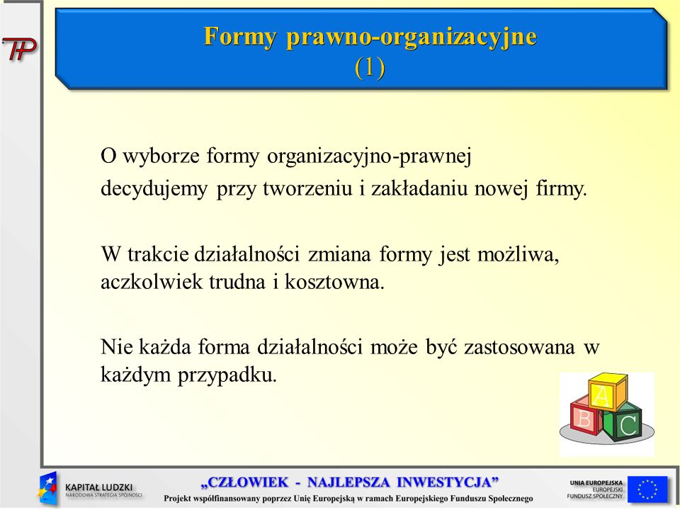 Formy prawno-organizacyjne (1)