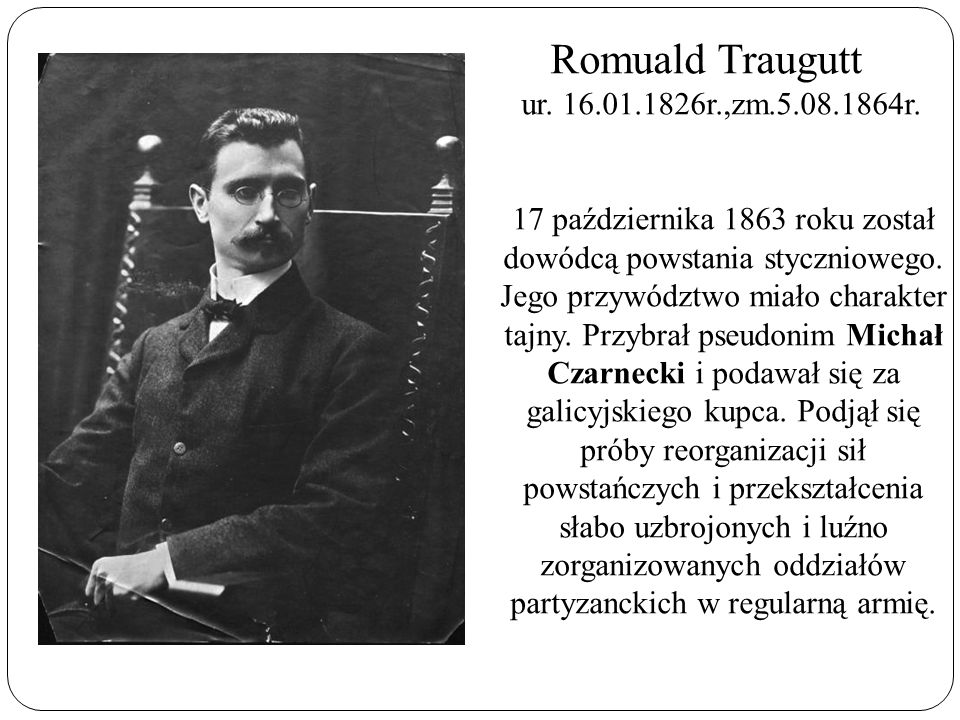 Romuald Traugutt ur r.,zm r.