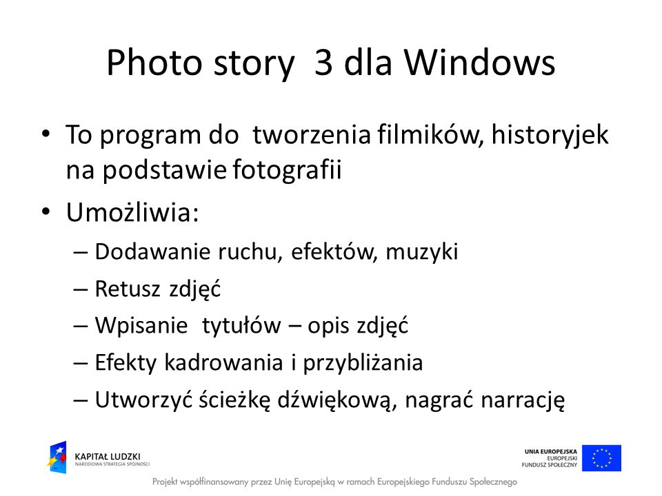 Photo story 3 dla Windows