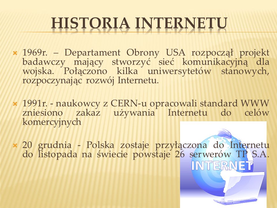HISTORIA INTERNETU