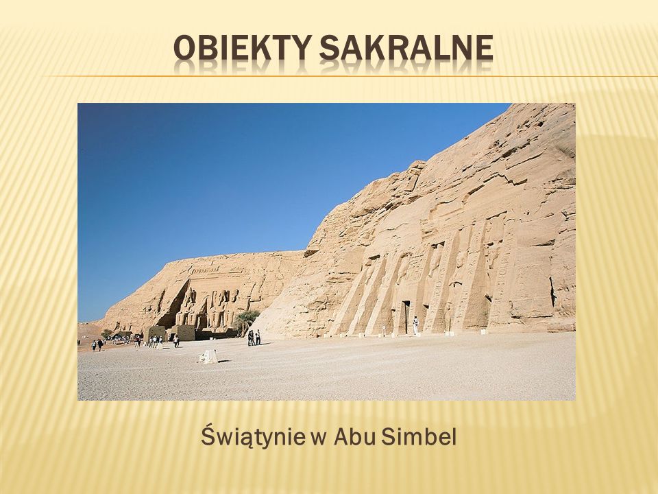 Obiekty sakralne Świątynie w Abu Simbel