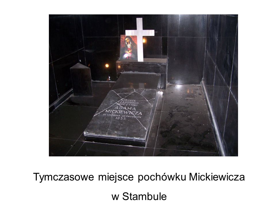 Tymczasowe miejsce pochówku Mickiewicza