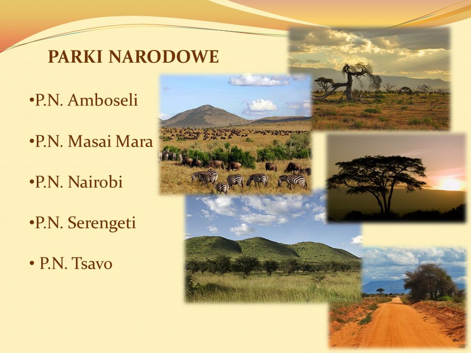 PARKI NARODOWE P.N. Amboseli P.N. Masai Mara P.N. Nairobi