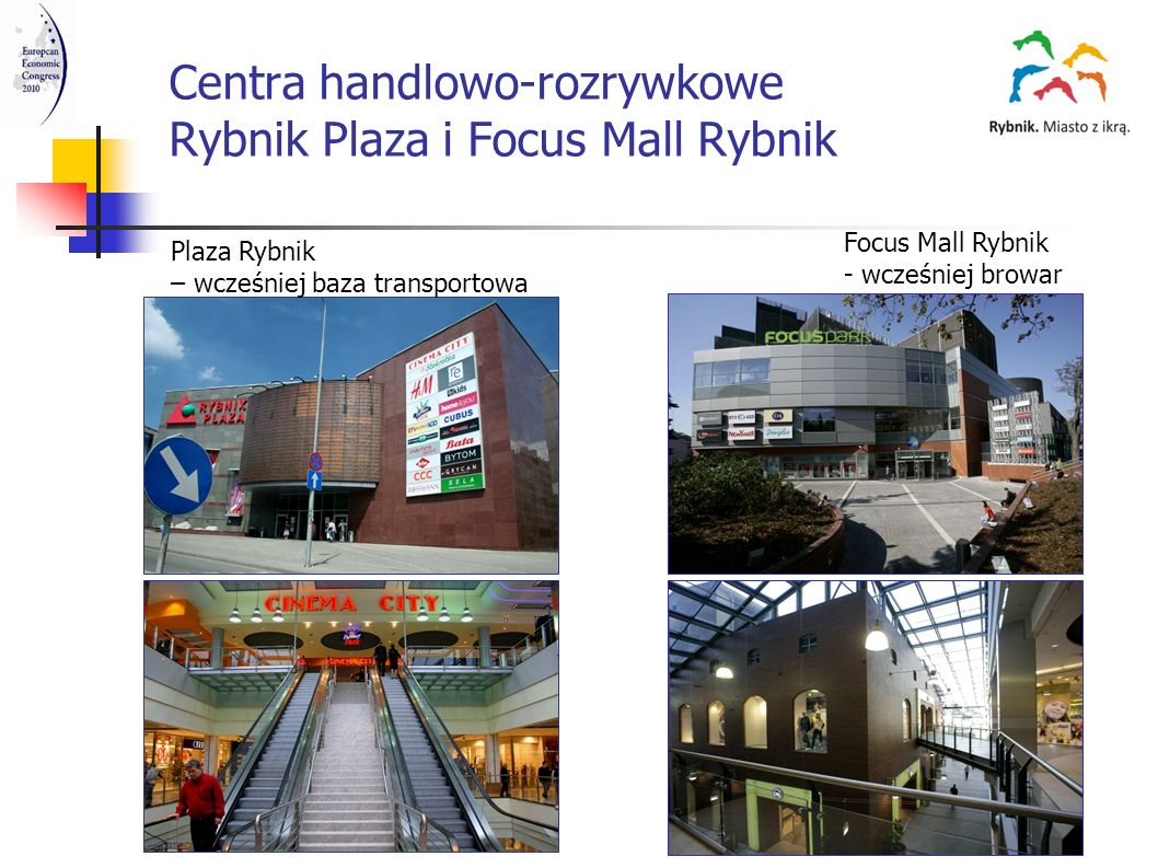 Centra handlowo-rozrywkowe Rybnik Plaza i Focus Mall Rybnik