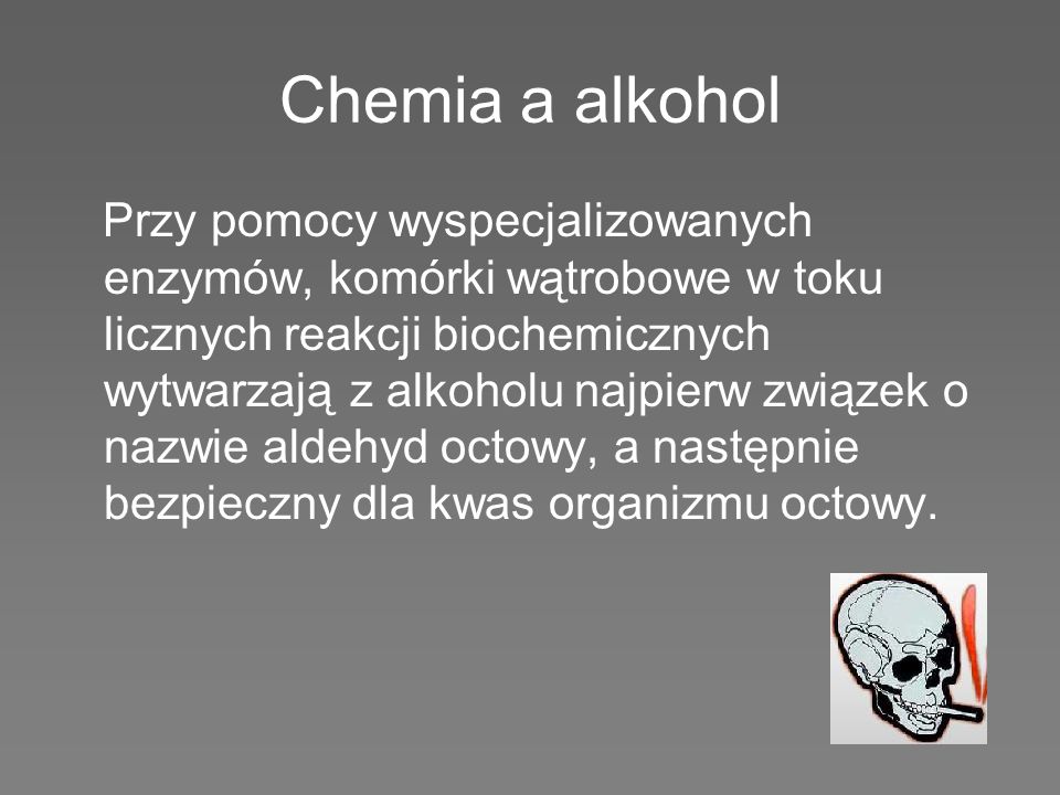 Chemia a alkohol