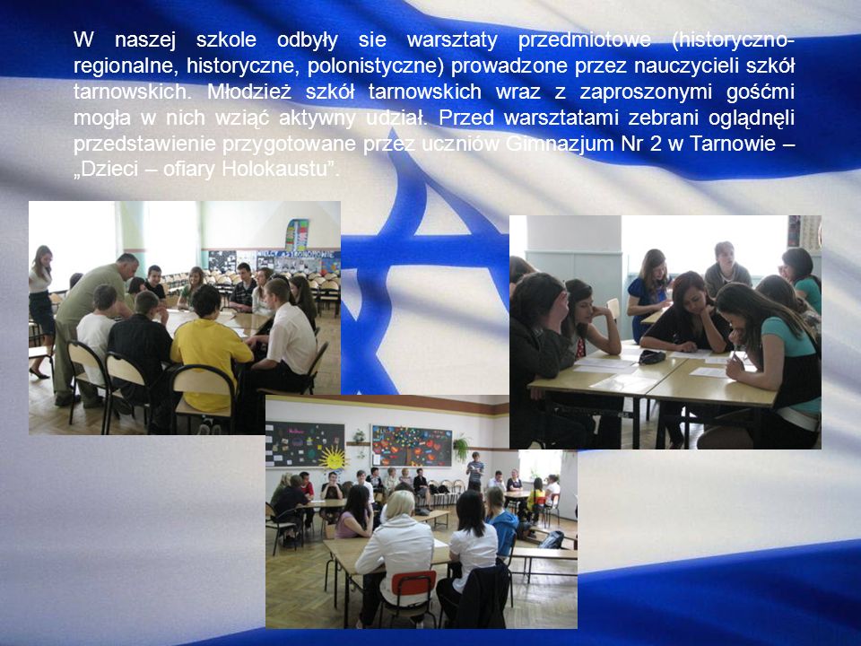 W naszej szkole odbyły sie warsztaty przedmiotowe (historyczno-regionalne, historyczne, polonistyczne) prowadzone przez nauczycieli szkół tarnowskich.