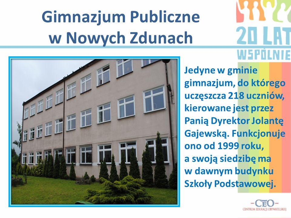 Gimnazjum Publiczne w Nowych Zdunach
