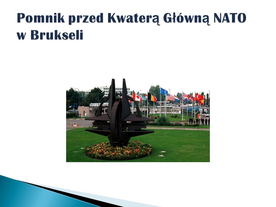 Pomnik przed Kwaterą Główną NATO w Brukseli