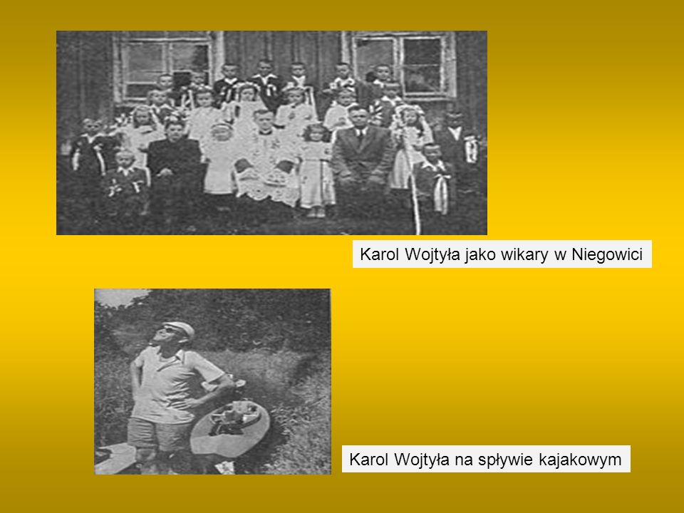 Karol Wojtyła jako wikary w Niegowici