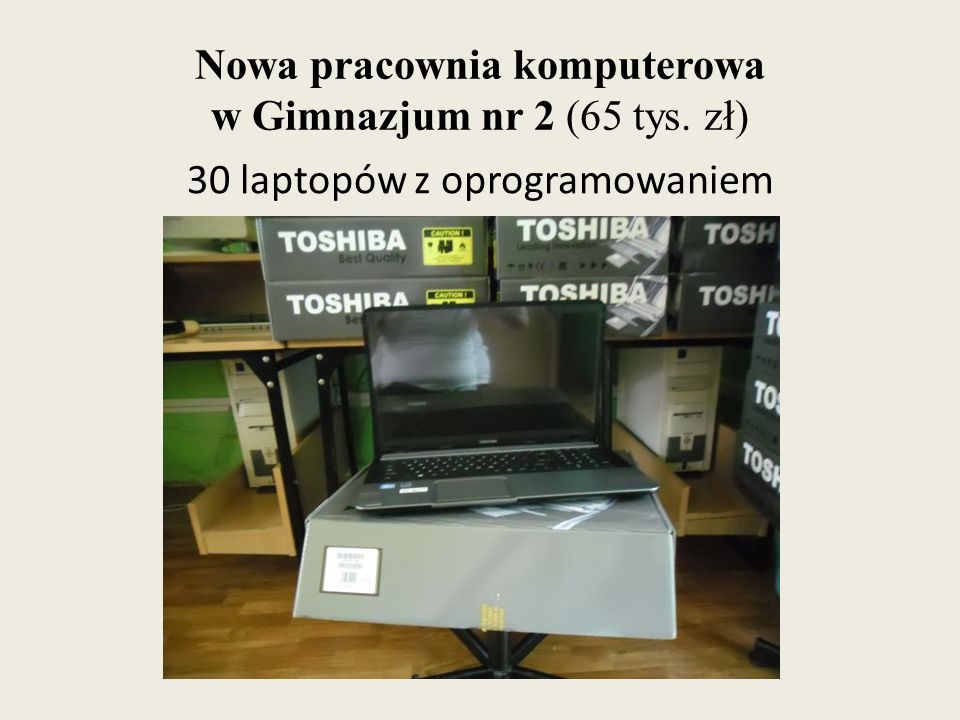 Nowa pracownia komputerowa w Gimnazjum nr 2 (65 tys. zł)