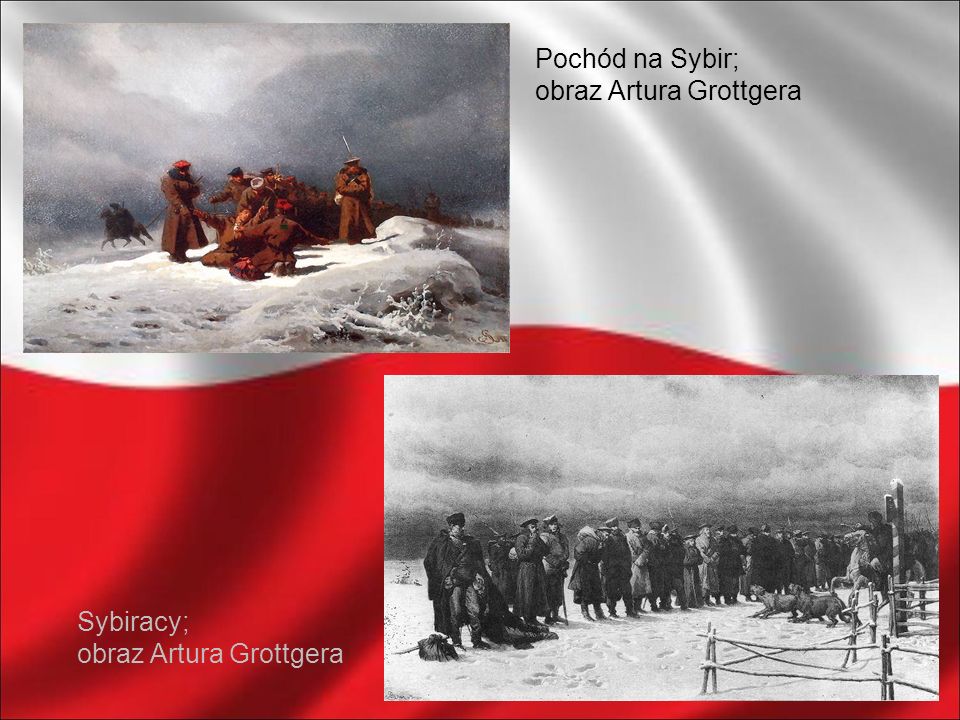Pochód na Sybir; obraz Artura Grottgera Sybiracy; obraz Artura Grottgera