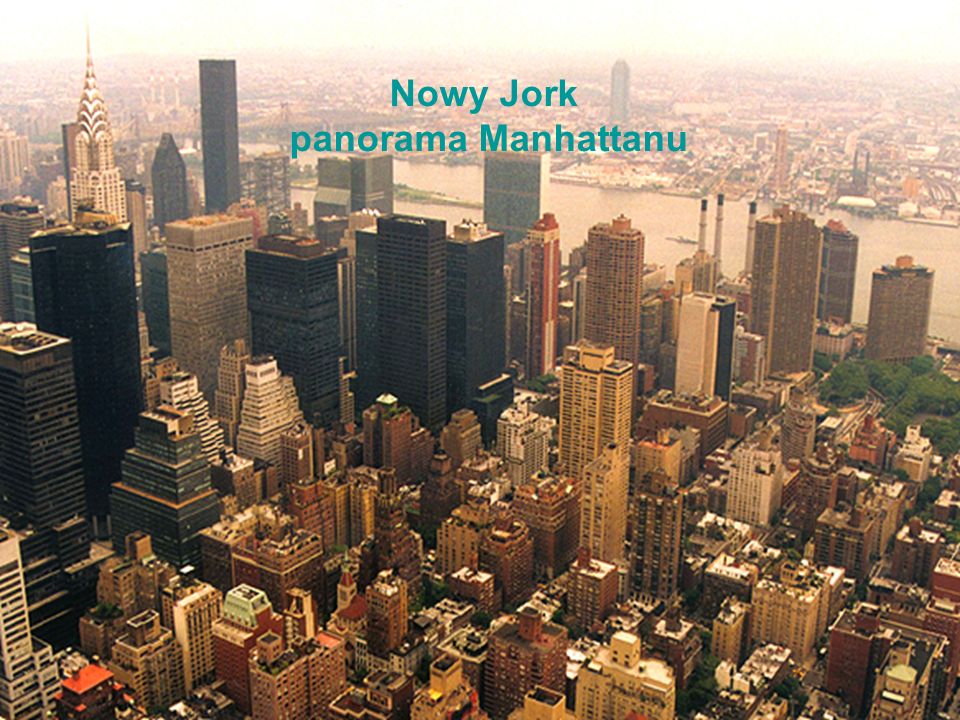 Nowy Jork panorama Manhattanu