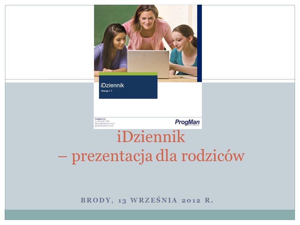 iDziennik – prezentacja dla rodziców
