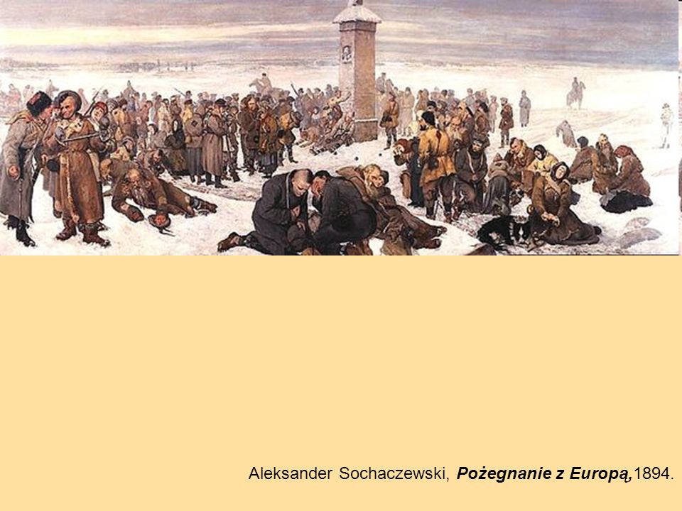 Aleksander Sochaczewski, Pożegnanie z Europą,1894.