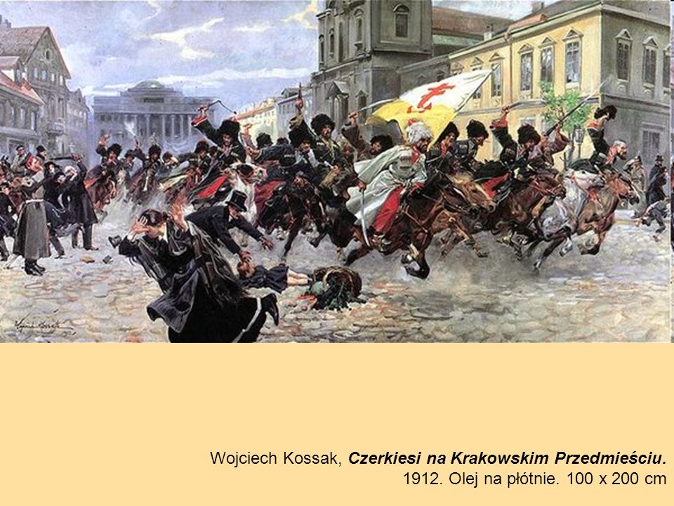 Wojciech Kossak, Czerkiesi na Krakowskim Przedmieściu.