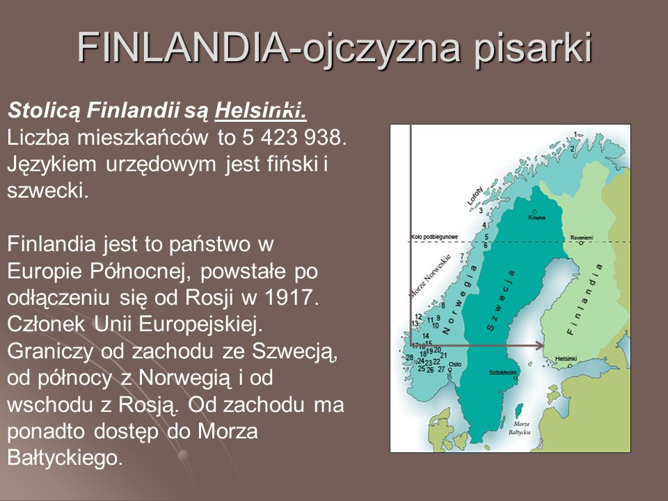 FINLANDIA-ojczyzna pisarki