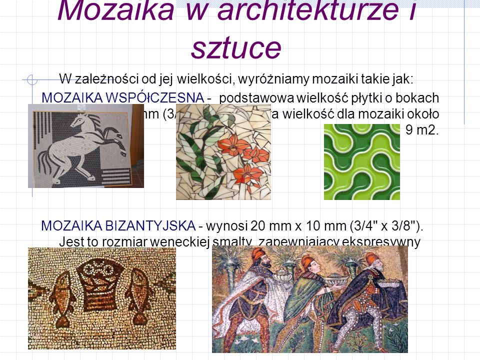 Mozaika w architekturze i sztuce