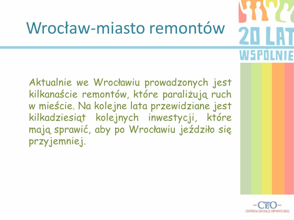 Wrocław-miasto remontów