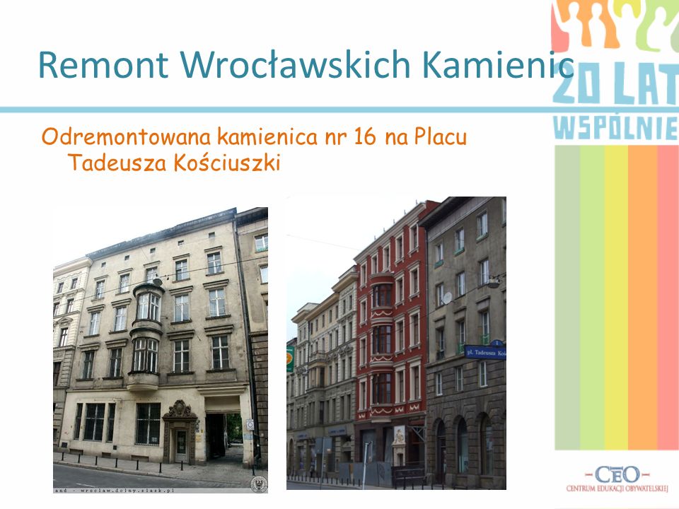 Remont Wrocławskich Kamienic