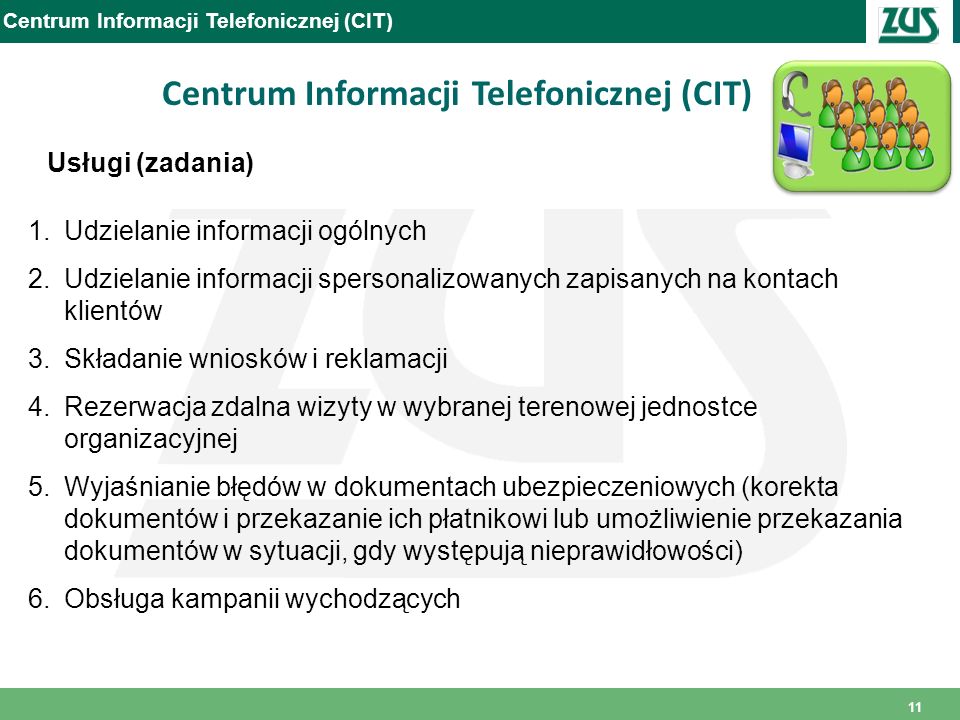 Centrum Informacji Telefonicznej (CIT)