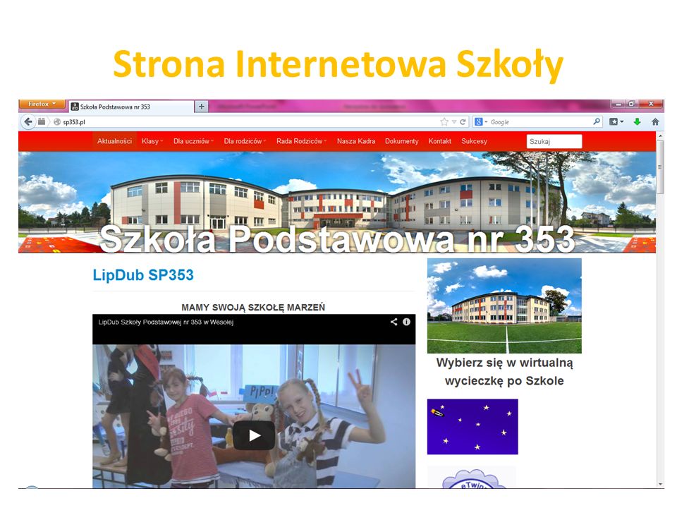 Strona Internetowa Szkoły