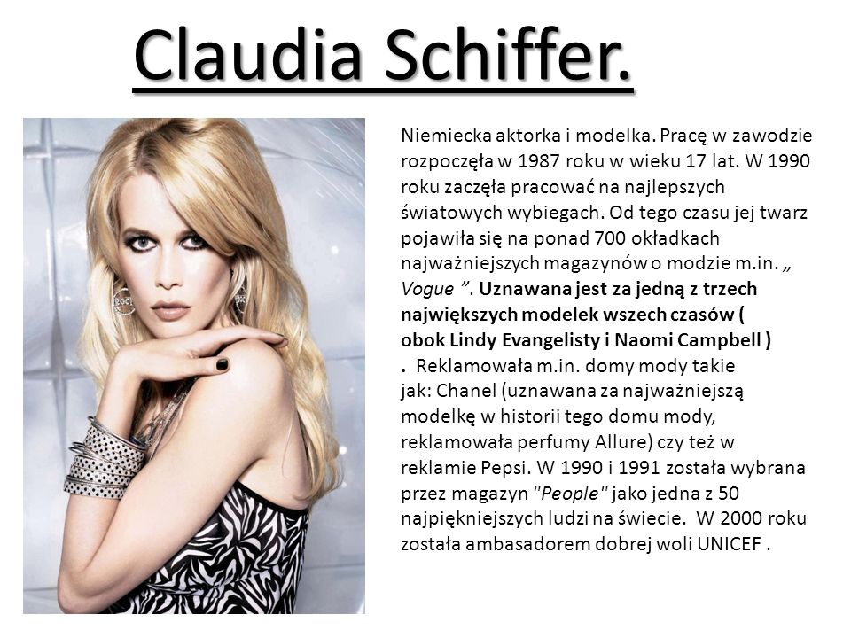 Claudia Schiffer.