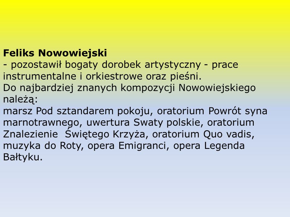 Feliks Nowowiejski