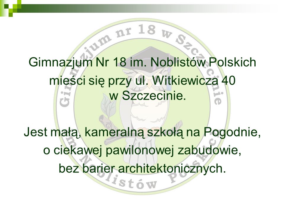 Gimnazjum Nr 18 im. Noblistów Polskich